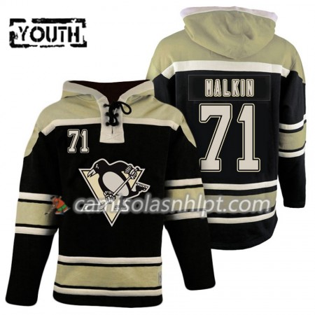 Camisola Pittsburgh Penguins Evgeni Malkin 71 Preto Sawyer Hoodie - Criança